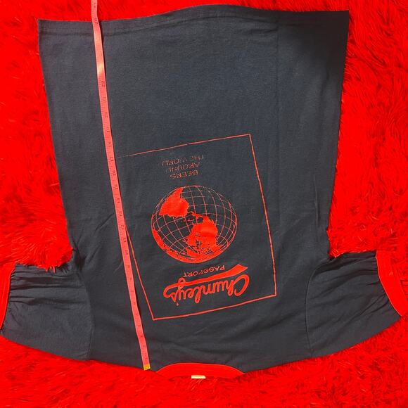 Mens Vintage Red White and Blue Graphic T Shirt Beer Club Member Chunleys Medium - Picture 3 of 4